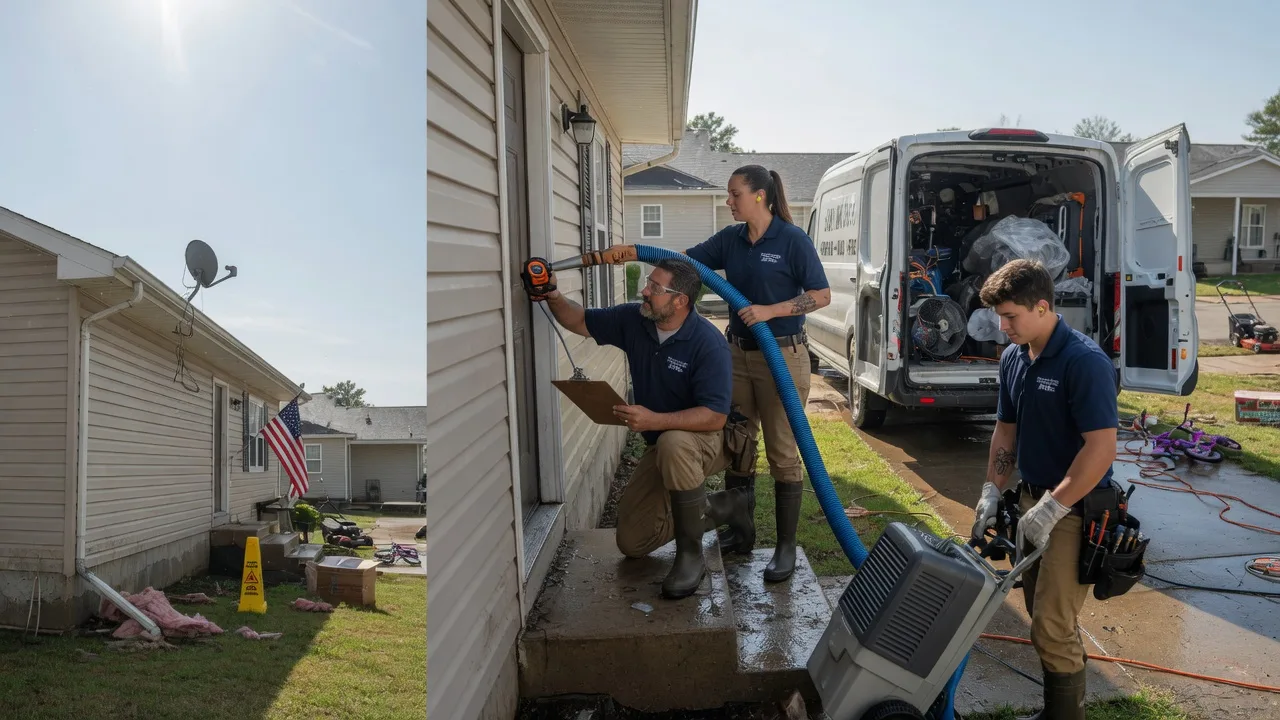 Ceiling Water Damage Restoration in Dover, IL near me